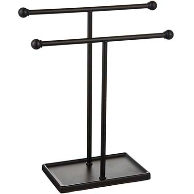 2. AmazonBasics Double-T Hand Towel and Accessories Stand