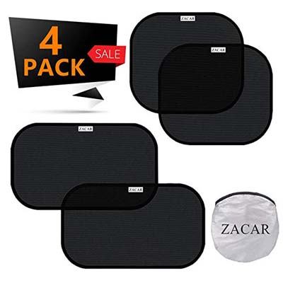 8. ZACAR Car Window Shade (4 Pack)