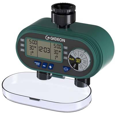 10. Gideon Dual-Valve Hose Irrigation Timer