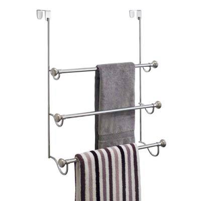 5. InterDesign York Over-the-Shower-Door Towel Rack