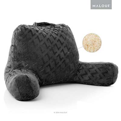 9. MALOUF ZZ00SFRP Z Foam Filled Reading Pillow