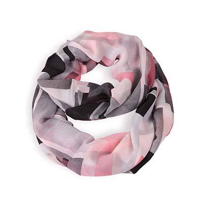 8. MissShorthair Painting Plaid Tartan Infinity Scarf