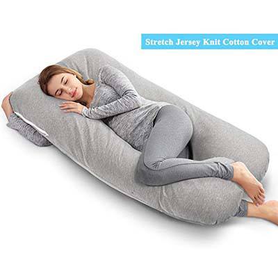 8. AngQi 55-inch Full Body Pregnancy Pillow