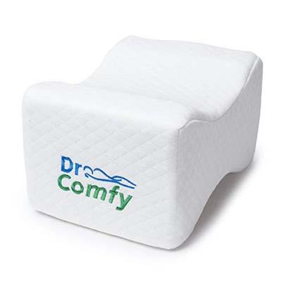 9. Dr Comfy Knee Memory Foam Support Pillow