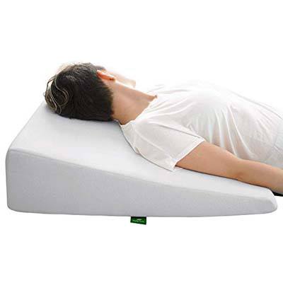 10. Cushy Foam Bed Wedge Pillow