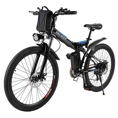 6. ANCHEER Folding Electric Mountain Bike