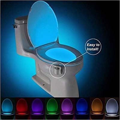 10. Paperback Multi-Color Motion Sensor LED Toilet Night Light