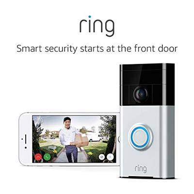 1. Ring Wi-Fi Enabled Video Doorbell in Satin Nickel