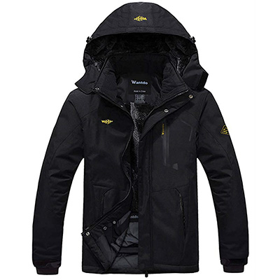 1. Wantdo Men’s Mountain Waterproof Ski Jacket