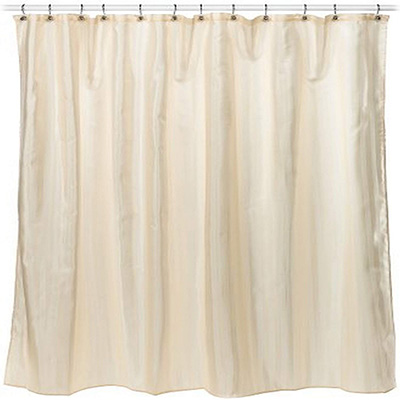 5. CROSCILL Fabric Shower Curtain Liner - Linen