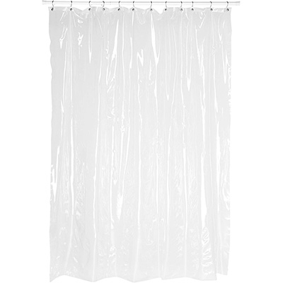 7. Carnation Home Fashions Super Clear Extra Long Shower Curtain Liner